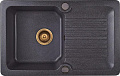 Мойка Kuppersberg ANCONA 1B 1D BLACK (гранит, 78 см)