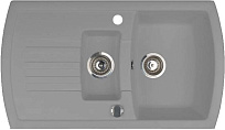 Мойка Kuppersberg ALBA 1.5B 1D STEEL METALLIC (гранит, 86 см)