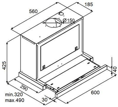 Кухонная вытяжка Kuppersberg SLIMBOX 60 X (нержавеющая сталь) preview 4