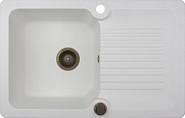 Мойка Kuppersberg ANCONA 1B 1D WHITE ALABASTER (гранит, 78 см)