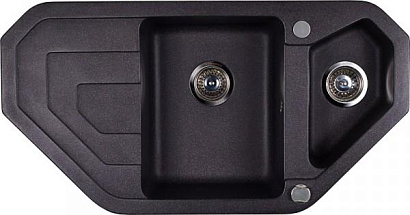 Мойка Kuppersberg LAVANDA 1.5B 1D BLACK METALLIC (гранит, 97 см) preview 1