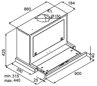 Кухонная вытяжка Kuppersberg SLIMBOX 90 X (нержавеющая сталь) preview 4