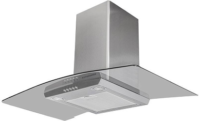 Кухонная вытяжка Kuppersberg KAMINOX 90 X 4HPB (нержавеющая сталь + стекло) preview 2
